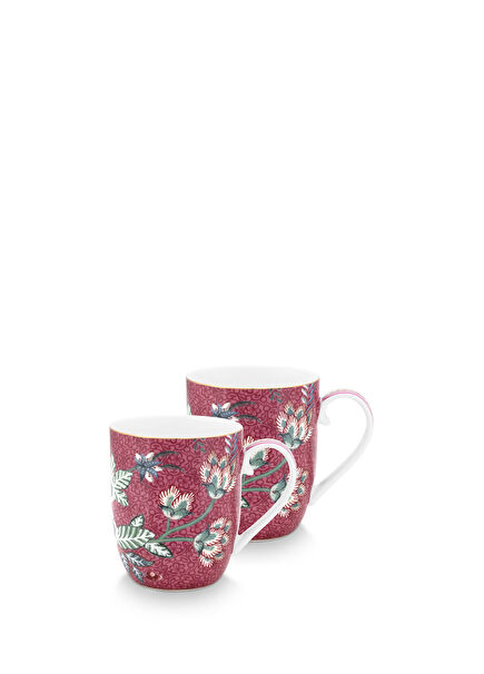 Flower Festival Kırmızı 2li Mug 145 ml
