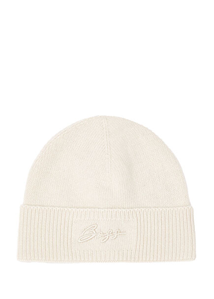 Ekru Logolu Kadın Bere