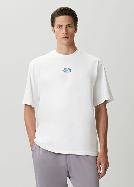 Liquid Logo White Oversized T-Shirt