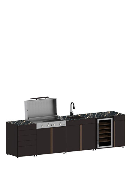 4008 Pure 4 Module Garden Kitchen 345 cm