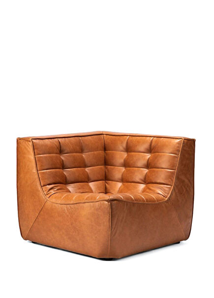 N701 Round Beige Single Corner Sofa