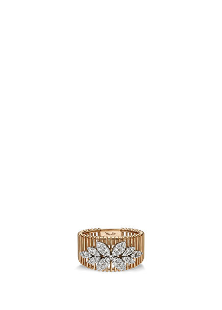Sona Diamond Stone 14K Rose Gold Women's Ring