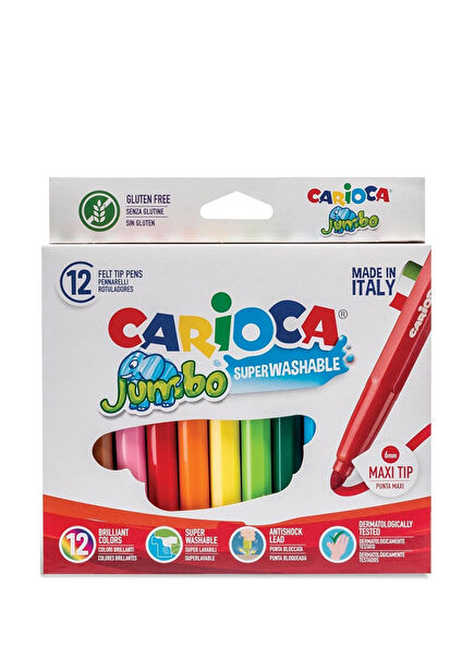 Jumbo 12-Pack Washable Felt-Tip Crayon
