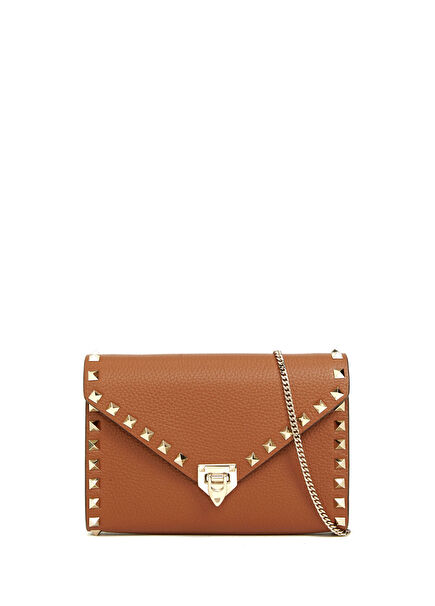 Rockstud Mini Taba Kadın Deri Çanta