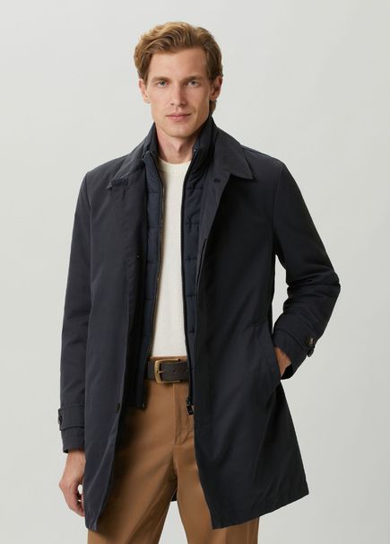 Navy Blue Layered Parka