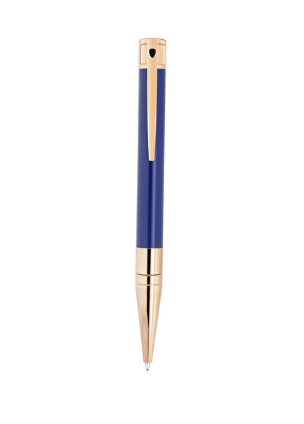 D-Initial Dragon Navy Blue Rose Gold Ballpoint Pen 265030