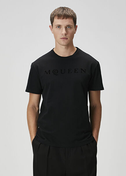 Black Logo Printed T-Shirt