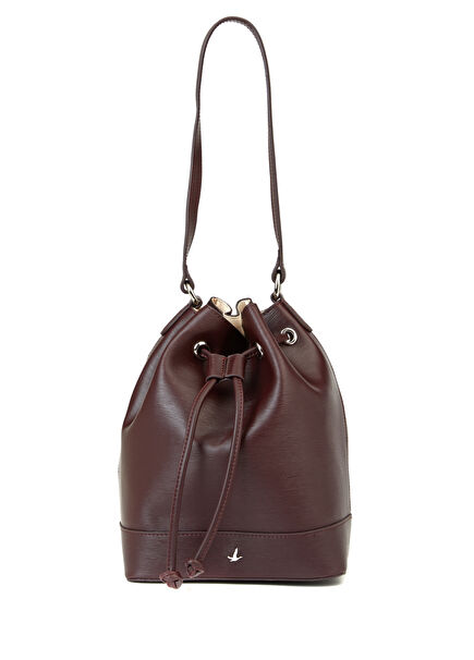 Burgundy Women's Drawstring Bag