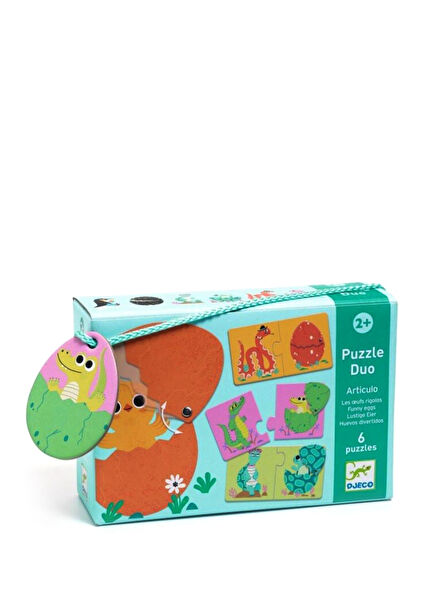 Funny Eggs 2 Parça Puzzle