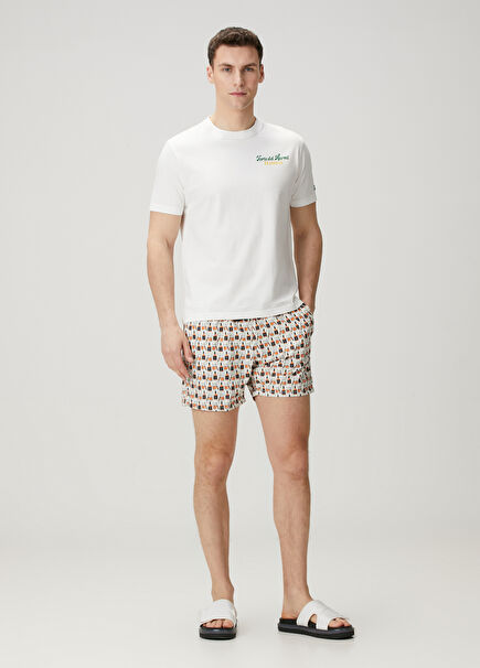 Lighting Micro Fantasy Beli Kordonlu Desenli Mayo