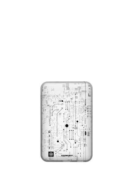 Tech Hızlı Şarj Özellikli 5000mAh Beyaz Wireless Magsafe Uyumlu Powerbank