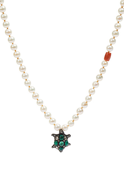 Diamond Detail Women's Silver Necklace