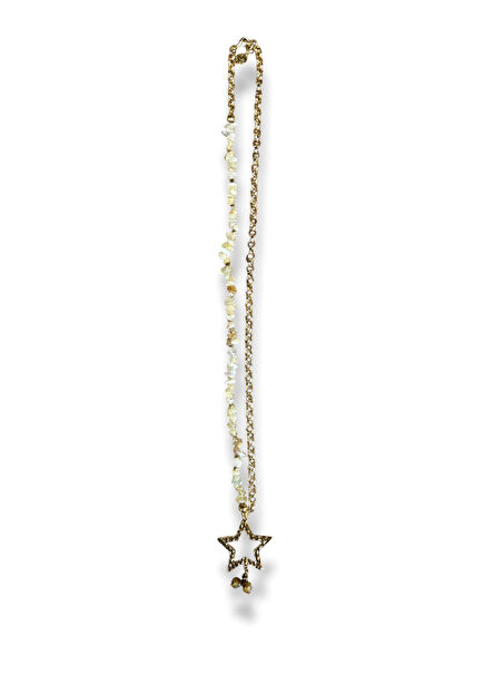 Demeter Sitrin Doğal Taş Altın Kaplama Kadın Kolye