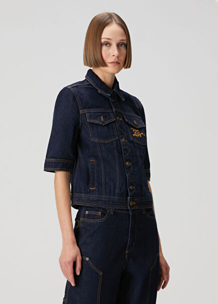 Lacivert Denim Ceket