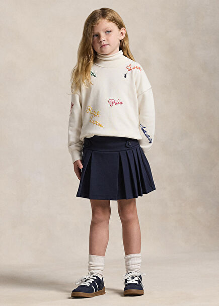 Navy Blue Girls Skirt