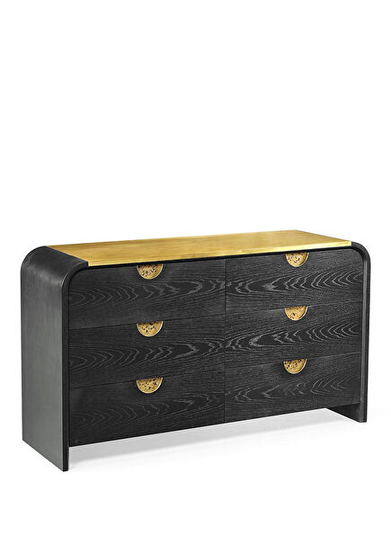 Fusion Oak Black Dresser