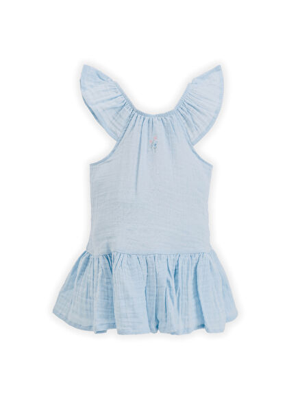 Olivia Blue Muslin Girls' Dress