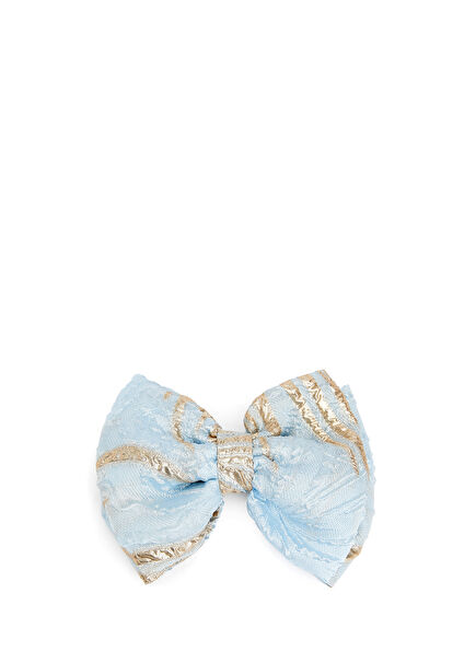 Lush Blue Gold Patterned Girls Hairpins