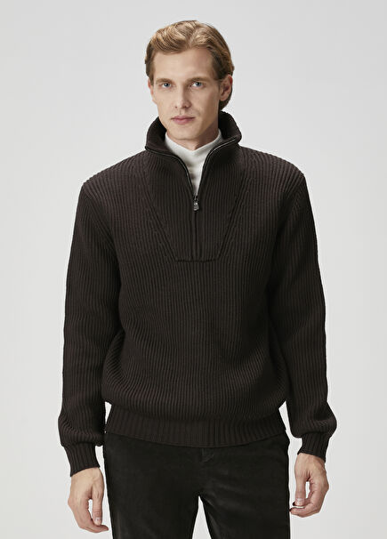 Kahverengi Yün Triko