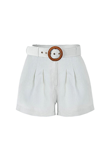 Reve Beyaz Ketek Kadın Şort Şort