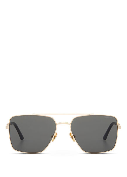 CR 80077 C3 Siyah Altın Metal Erkek Güneş Gözlüğü