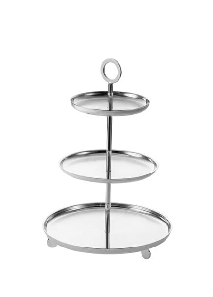 Venezia Silver Plated 3-Tier Stand