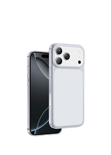 X-Crystal Slim iPhone 17 Pro Natural Grey MagSafe Uyumlu Telefon Kılıfı