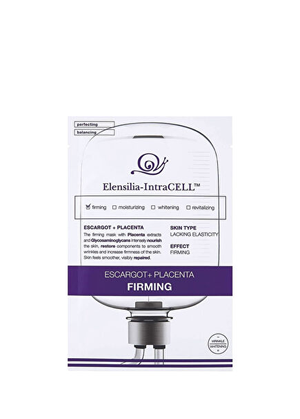 Intracell Placenta Mask Escargot Plasenta Işıltılı ve Sıkı Cilt Görünümüne Destek Yaprak Maske