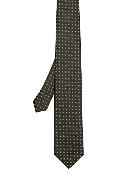 Black Mixed Pattern Men's Tie