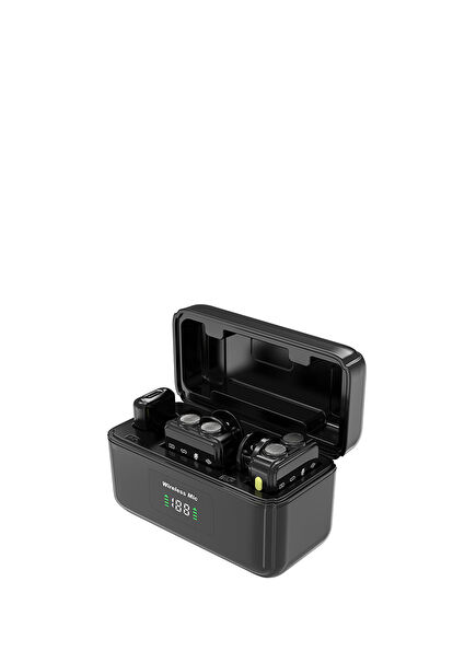 Type‑C Lightning 2‑in‑1 ANC Kablosuz Yaka Mikrofonu