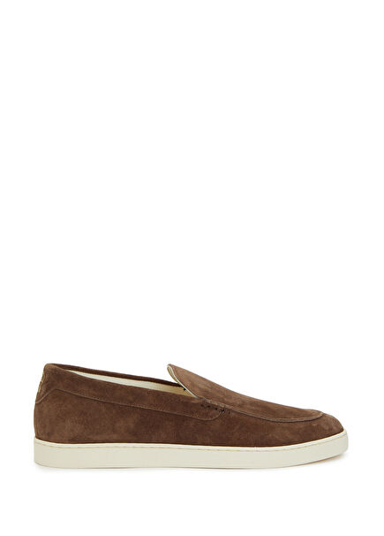 Kahverengi Erkek Süet Loafer