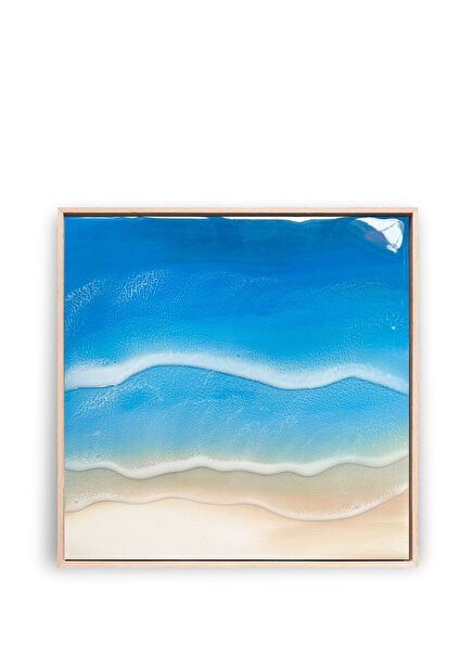 Shallow Wood Epoxy Wall Art 30 x 30 cm