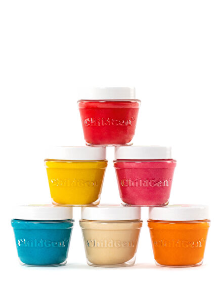Colorful Jar Set of 6 Play Dough