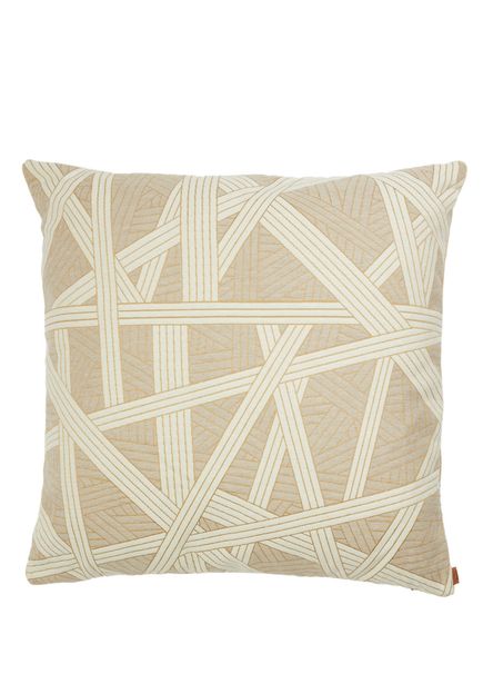 Nastri Bej Beyaz 60x60 cm Dekoratif Yastık