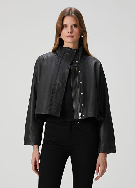 Ryder Siyah Deri Ceket