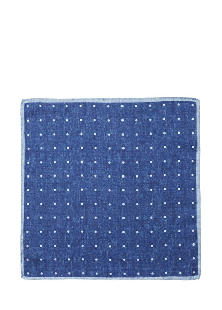 Lacivert Micro Desen Poşet Mendil