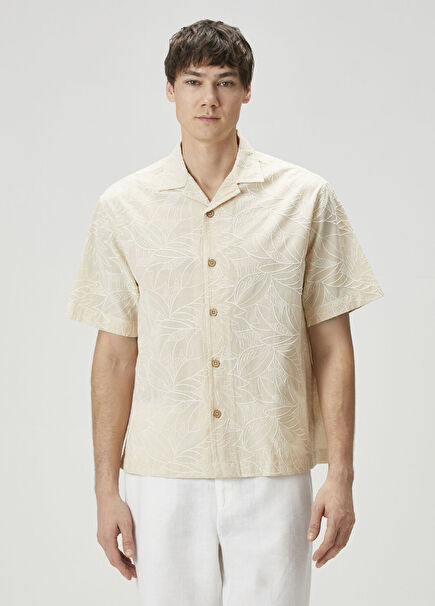 Eugene Ecru Print Shirt