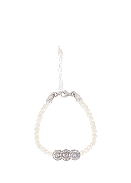 June 925 Ayar Gümüş Kadın İnci Bileklik