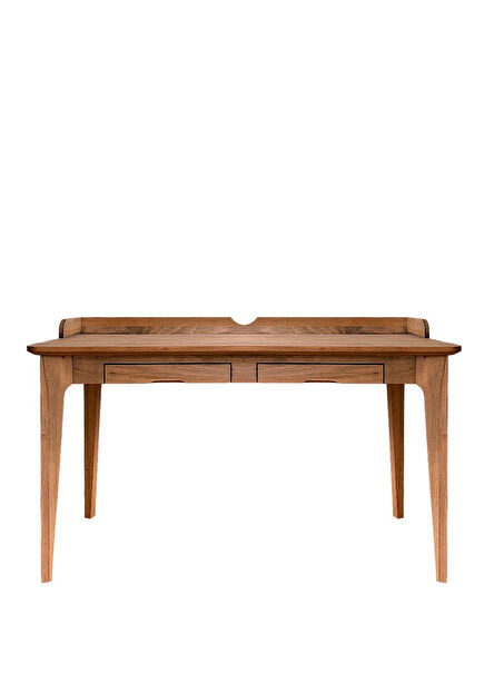 Azize Open Walnut Solid Desk