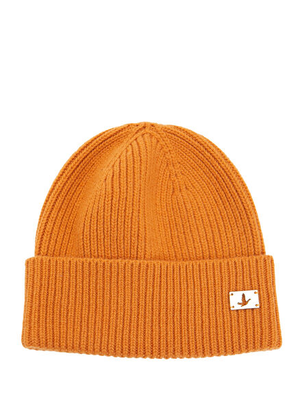 Orange Womens Wool Beanie