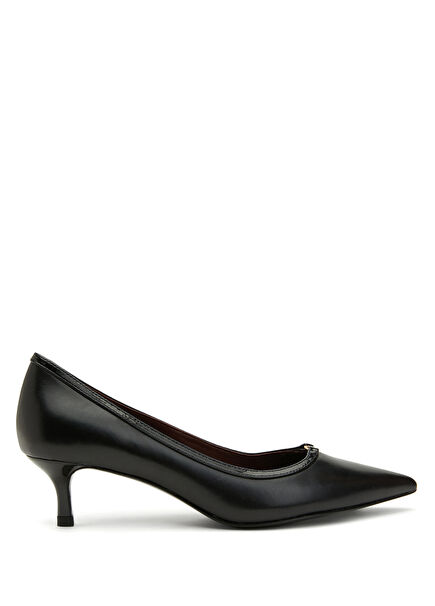 Black Leather Heels