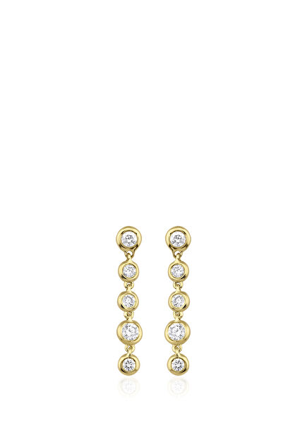 Tsuki Diamond 14K Gold Women's Earrings
