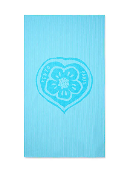 Boke Heart Turquoise Women's Beach Towel