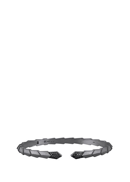 Guard of Men Men's Bracelet with Black Diamonds 925 Sterling Silver