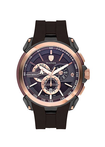 WA.16910-B Black Steel Men's Wrist Watch