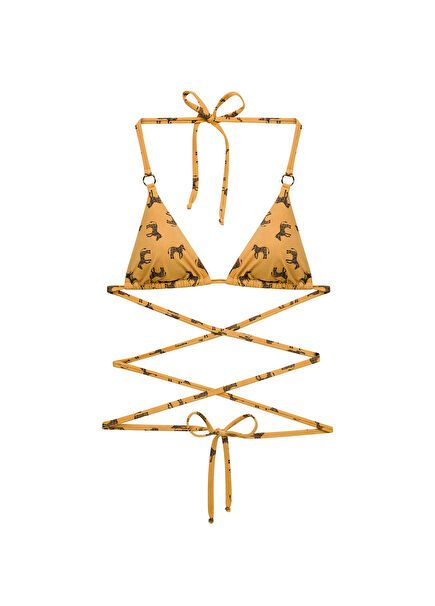 Wild At Heart Hardal Rengi Kadın Bikini Üstü