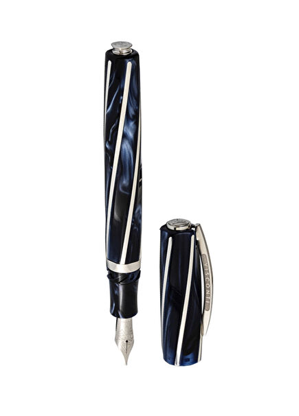 Divina Elegance Imperial Blue M Nib Fountain Pen KP18-03-FP