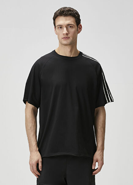 Raw Edge Siyah T-shirt