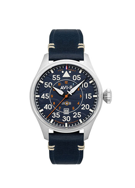 AV-4097-02 Mavi Çelik Erkek Kol Saati