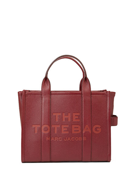 Medium Bordo Kadın Deri Tote Çanta